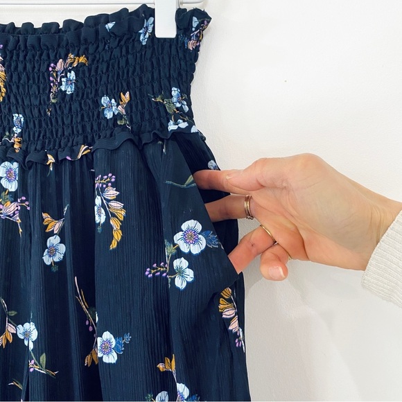 Rebecca Taylor 100%silk Natalie Fleur Wide Leg Crop Silk pants NWT - Picture 7 of 16